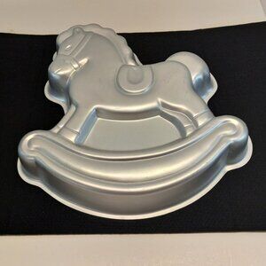 Vintage 1984 Wilton Cake Baking Pan Rocking Horse 2105-2388 Aluminum Mold EUC